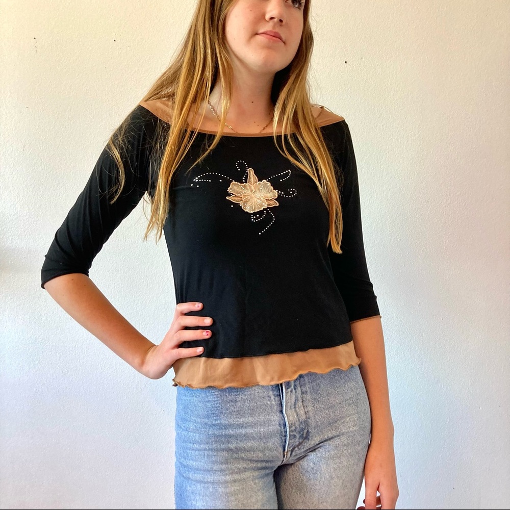 Y2k grunge fairy blouse